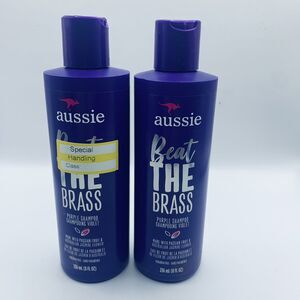 2-PACK Of Aussie Beat The Brass Purple Shampoo Colored Hair 8 oz. 1N